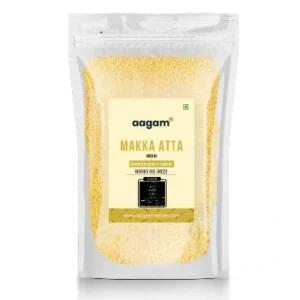 Aagam Premium Makka Atta –Natural, Wholesome, Nutrient-Rich Corn Flour, 100% Natural Maize Flour, Gluten-Free, High-Fiber Maize Flour, Premium Maize Flour