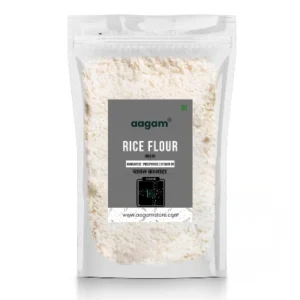 Aagam Premium Rice Atta Gluten-Free, Easy to Digest, Perfect for Rotis, Dosas, Baking, Natural, Nutrient-Rich, Millet Flour for Healthy Living
