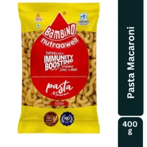 Bambino Vegetarian Pasta Macaroni Elbow, 400 grams / 425 grams Pouch (Weight May Vary)