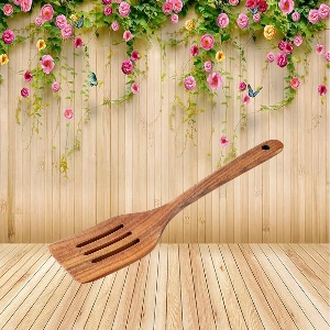 Aagam Crafts Sheesham Wood Handcrafted Wooden Non Stick Serving Spoon