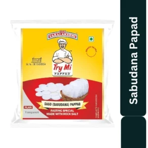 Shri Varalakshmi Try Mi Sago (Sabudana) Plain Papad 80 G