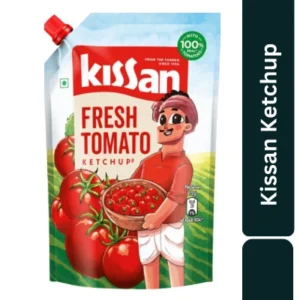 Kissan Fresh Tomato Ketchup 415 g Pouch, Sweet & Tangy Sauce Real Tomatoes - Super Saver Pack