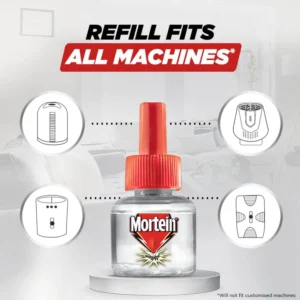Mortein 45ml Fits All Machines | SmartPlus Mosquito Repellent Refill | Mosquito Repellent  | 100% Protection from Dengue Mosquitoes