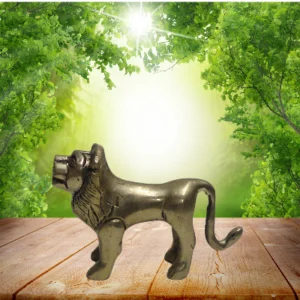 Aagam Stuti – Pure Brass Lion Murti on 4 Legs for Home & Office Temple & Decor
