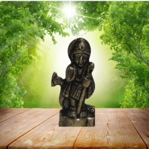 Aagam Stuti – Pure Brass Lord Murugan Murti with Peacock & Vel | Kartikeya Statue for Home & Office Temple & Decor