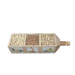 Aagam Dry Fruits Gift Pack/Combo/Box/Hamper Pinewood Bottel Shaped(Cashew, Almond, Pista)
