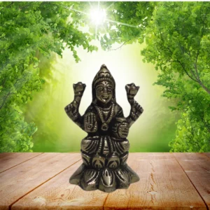 Aagam Stuti Pure Brass Goddess Lakshmi Fine Brass Idol | Home Decor | Religious Gifts | Decorative Art | Brass Collectible